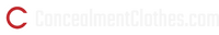 concealment clothes logo white