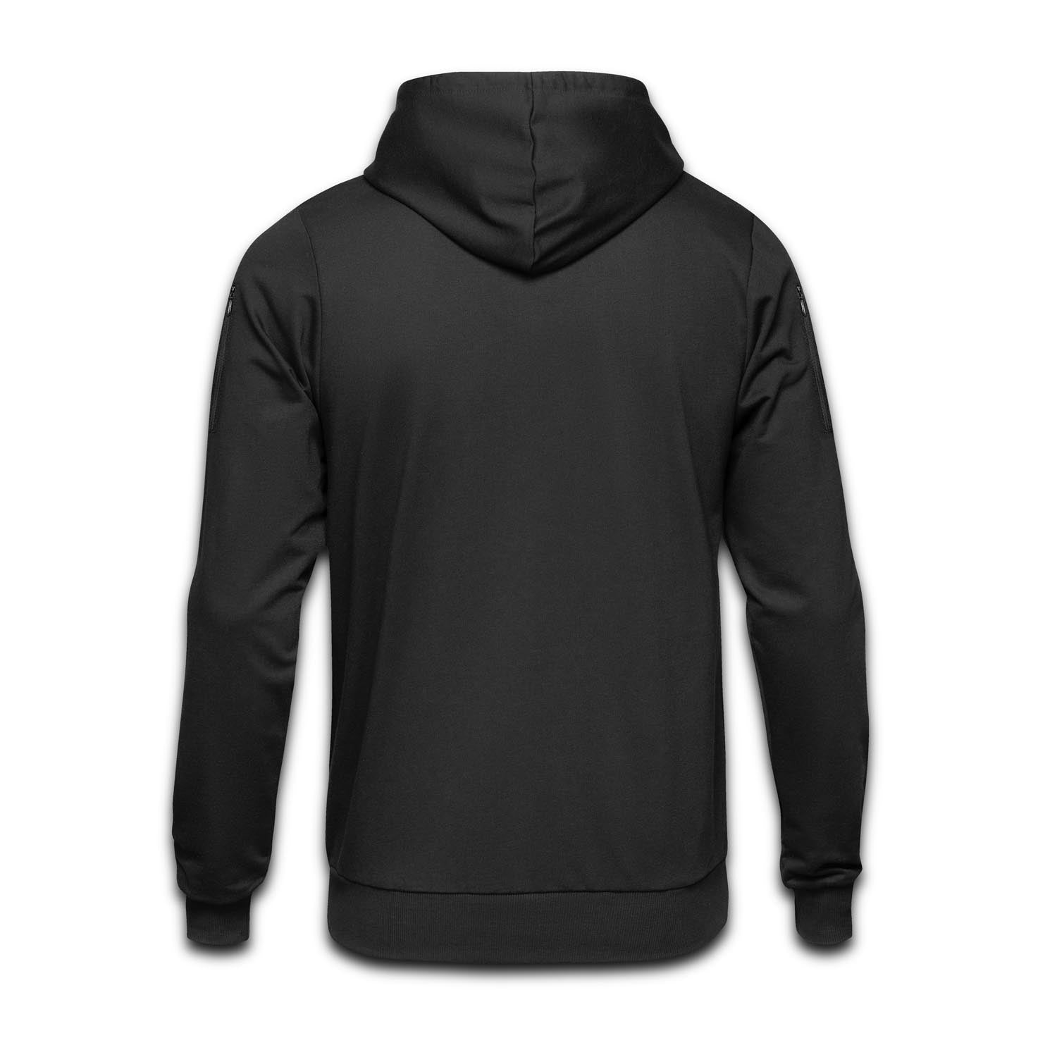 Concealed Carry Black Sweatshirt Hoodie with Kangaroo Pocket for Easy CCW Access